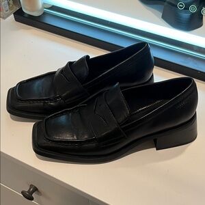 Black Vegabond Leather Loafers